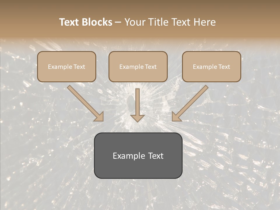 Fracture Bullet Destruction PowerPoint Template
