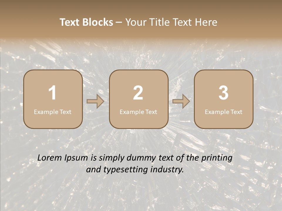 Fracture Bullet Destruction PowerPoint Template
