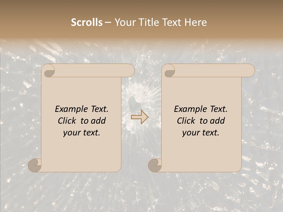 Fracture Bullet Destruction PowerPoint Template