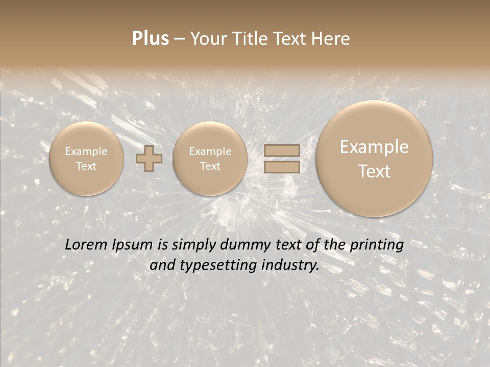 Fracture Bullet Destruction PowerPoint Template