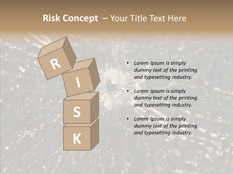 Fracture Bullet Destruction PowerPoint Template