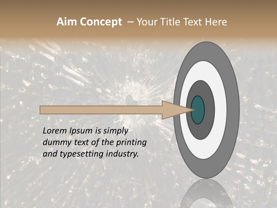 Fracture Bullet Destruction PowerPoint Template