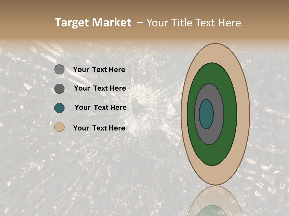 Fracture Bullet Destruction PowerPoint Template