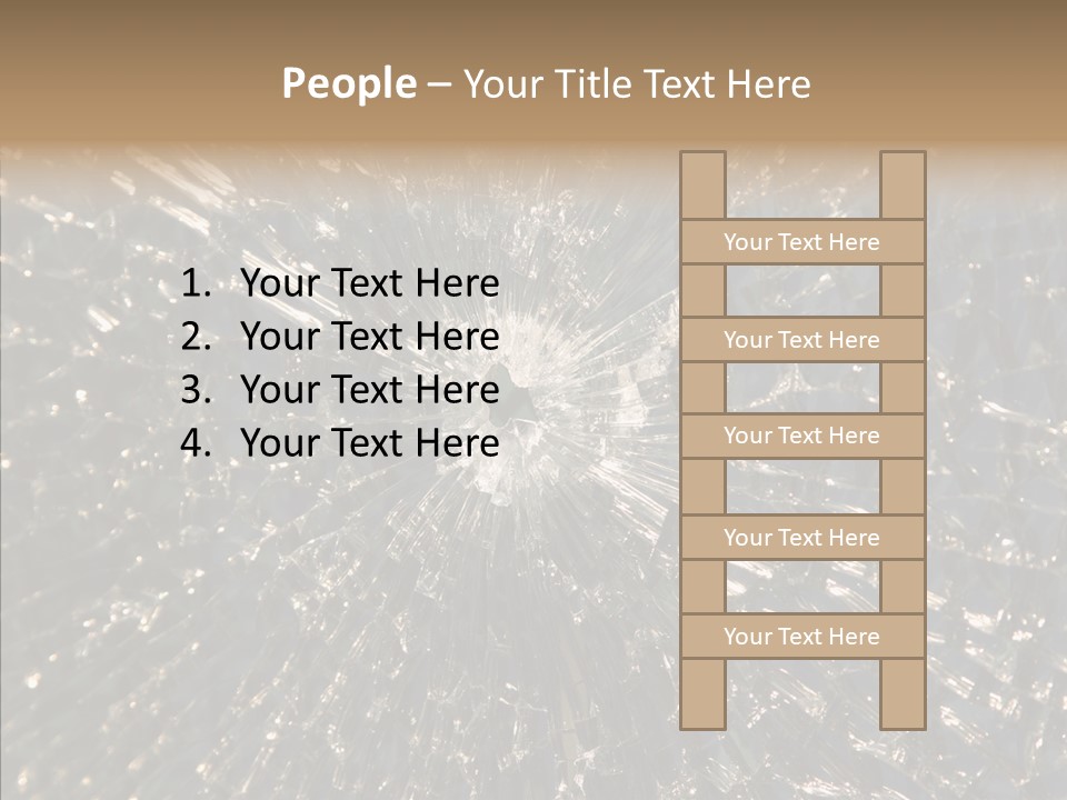 Fracture Bullet Destruction PowerPoint Template
