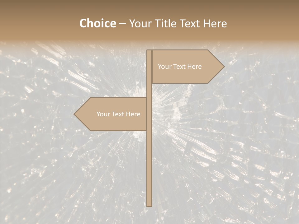 Fracture Bullet Destruction PowerPoint Template