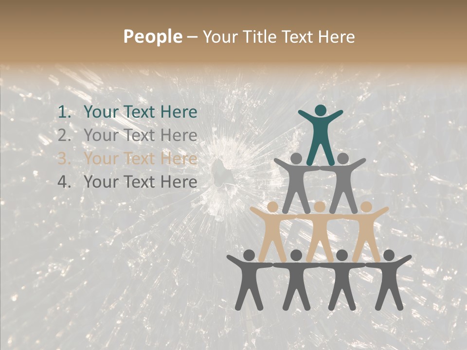 Fracture Bullet Destruction PowerPoint Template