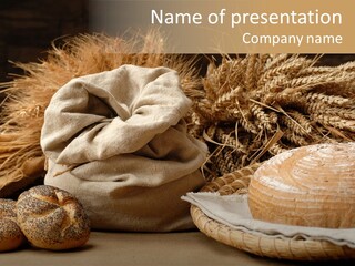 Corn Food Dinner PowerPoint Template