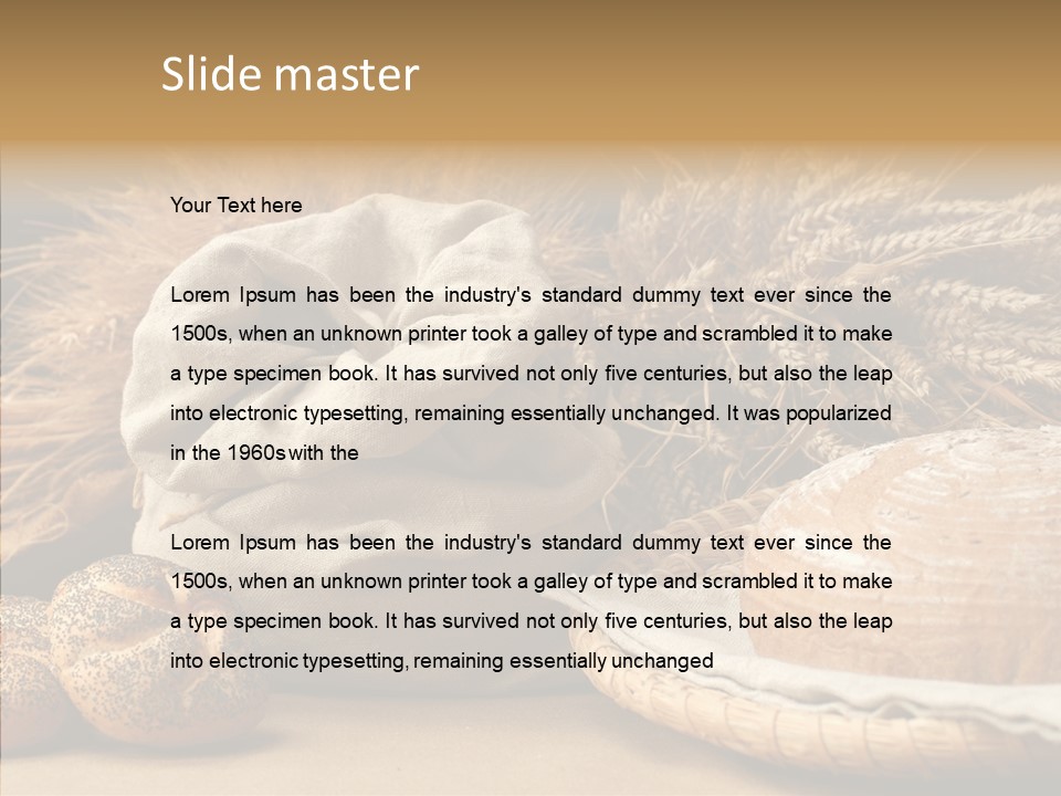 Corn Food Dinner PowerPoint Template