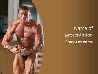 Chest Macho Fit PowerPoint Template