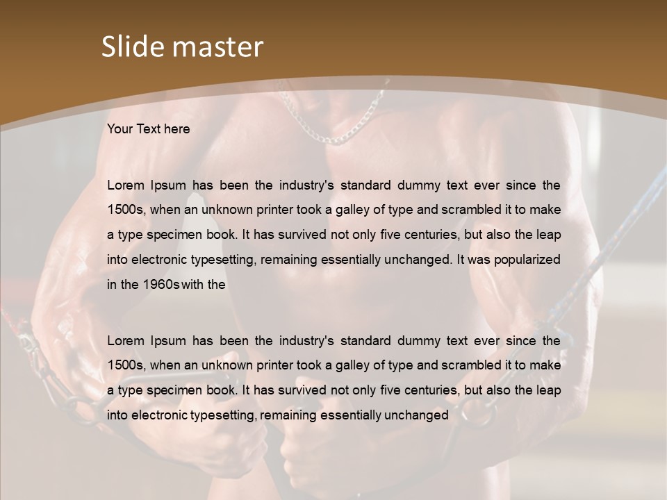 Chest Macho Fit PowerPoint Template