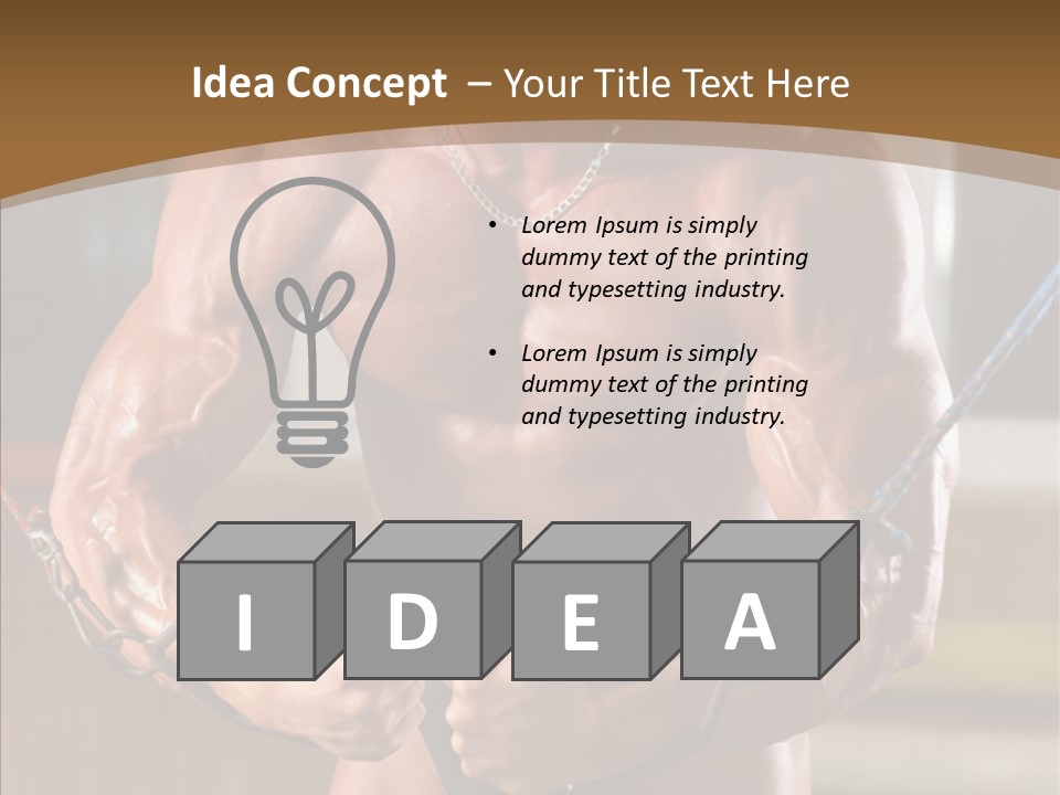 Chest Macho Fit PowerPoint Template