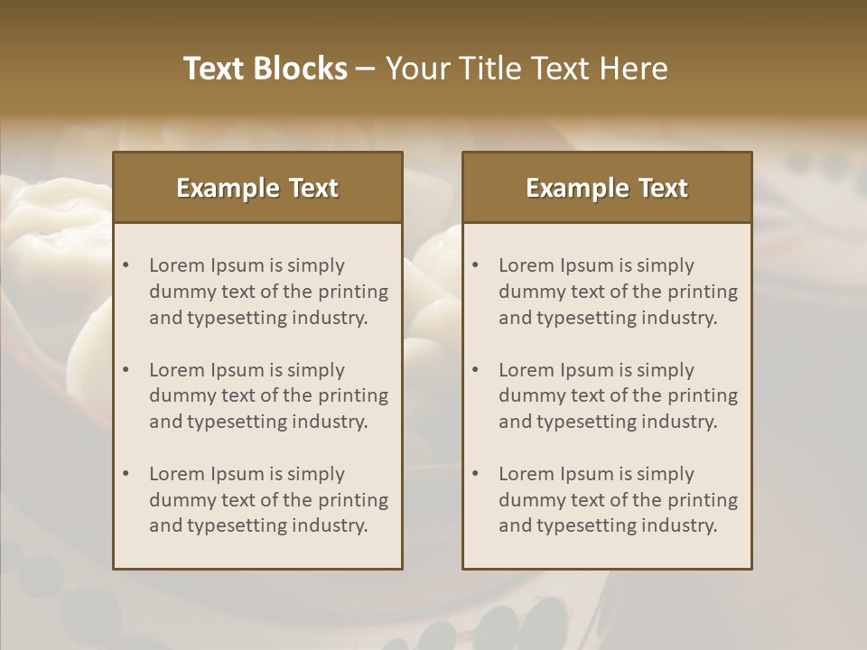 Pelmeni Tasty Food PowerPoint Template