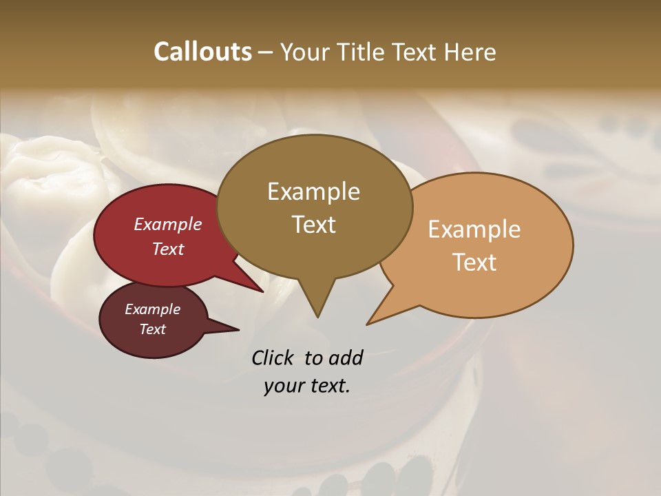 Pelmeni Tasty Food PowerPoint Template