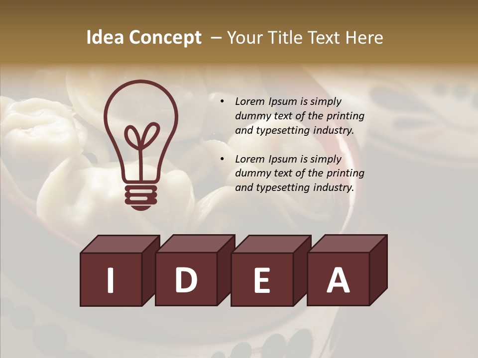 Pelmeni Tasty Food PowerPoint Template