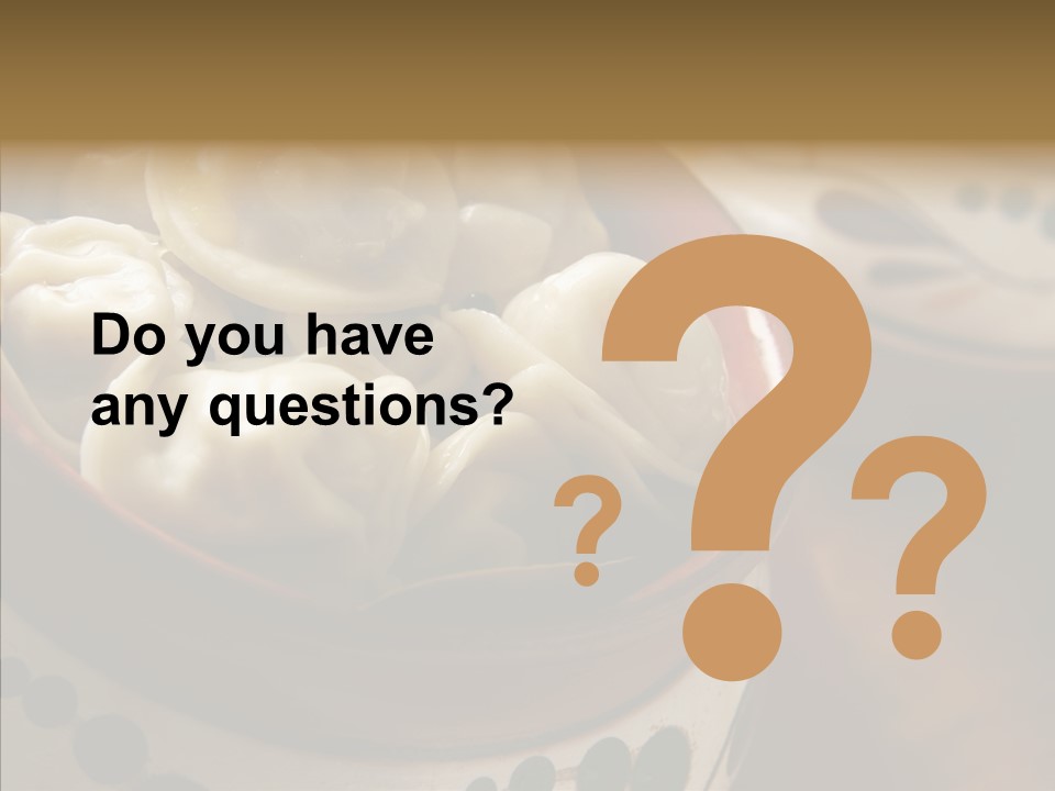 Pelmeni Tasty Food PowerPoint Template