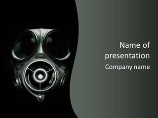 Toxic Pollution Inhaling PowerPoint Template