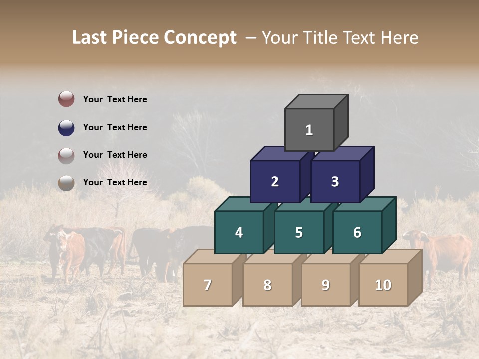 Beef Graze Eating PowerPoint Template