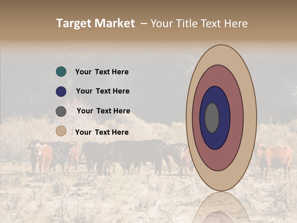 Beef Graze Eating PowerPoint Template