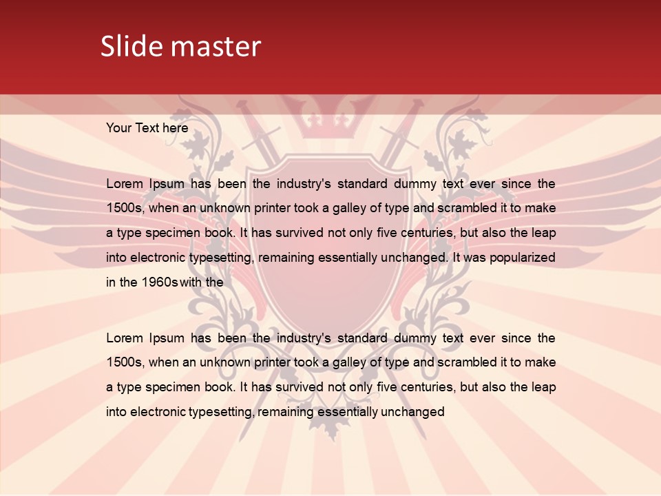 Wind Vectors Royal PowerPoint Template