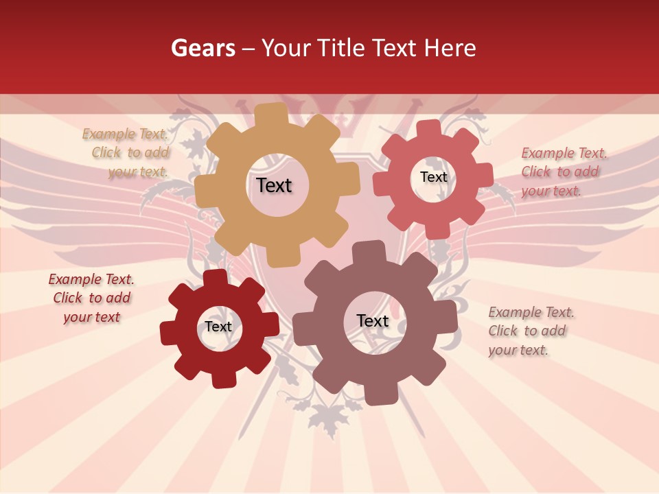 Wind Vectors Royal PowerPoint Template