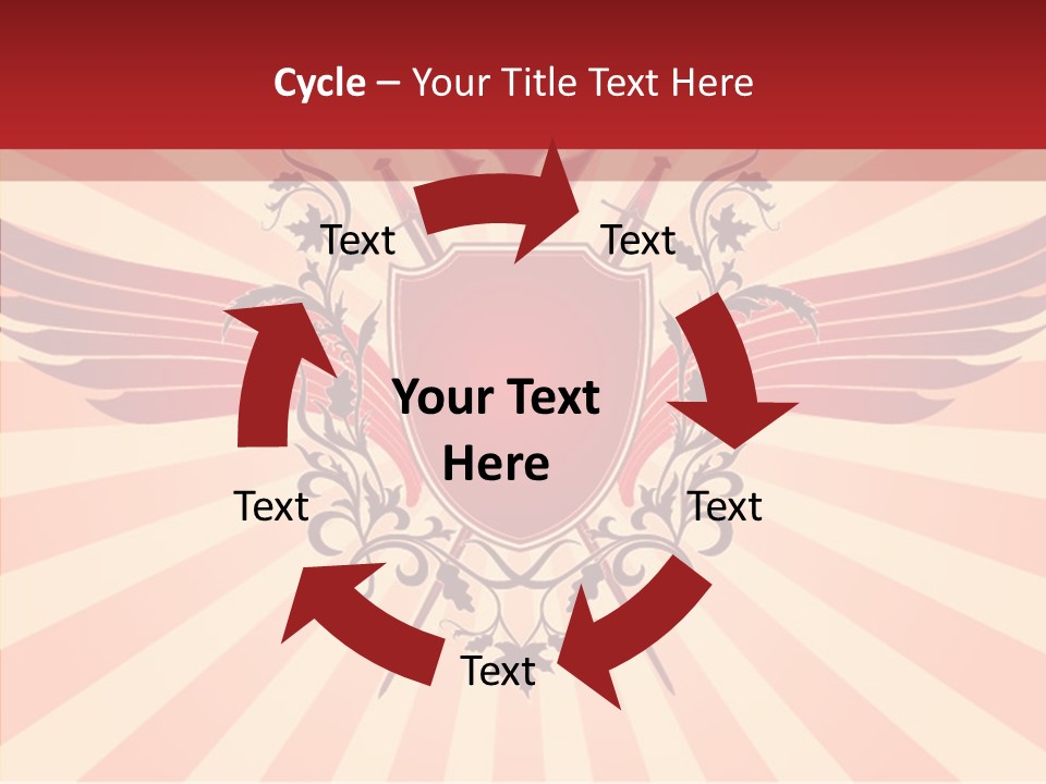 Wind Vectors Royal PowerPoint Template