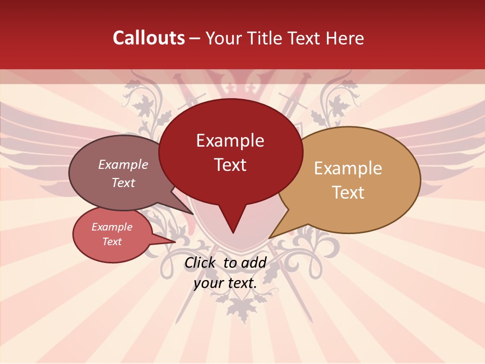 Wind Vectors Royal PowerPoint Template