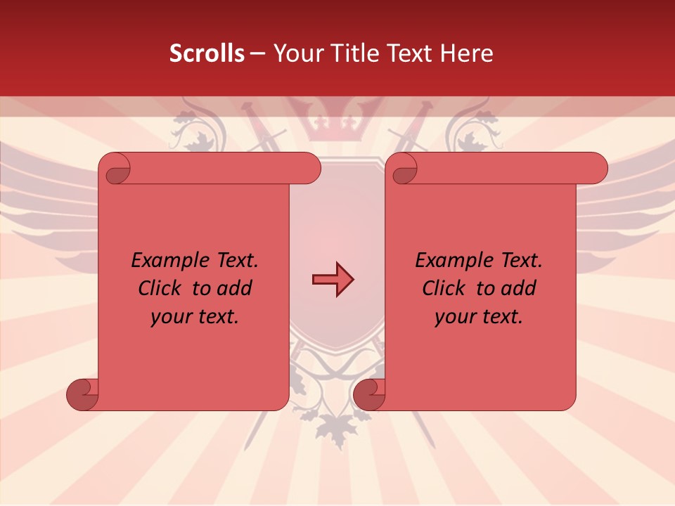 Wind Vectors Royal PowerPoint Template