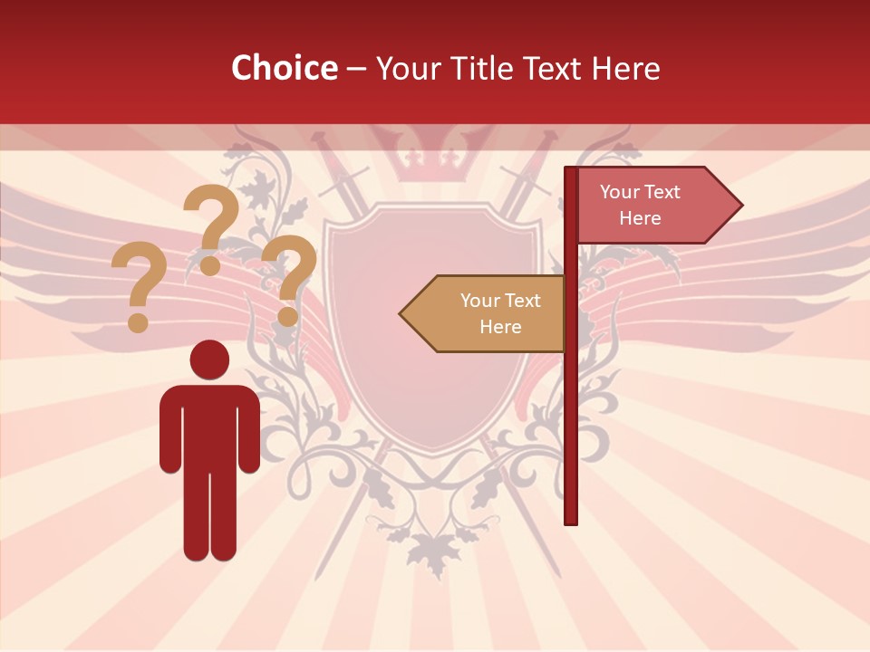 Wind Vectors Royal PowerPoint Template