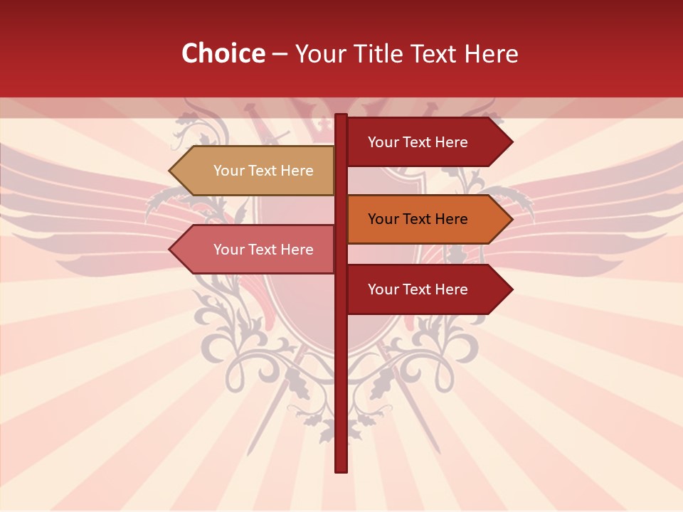 Wind Vectors Royal PowerPoint Template