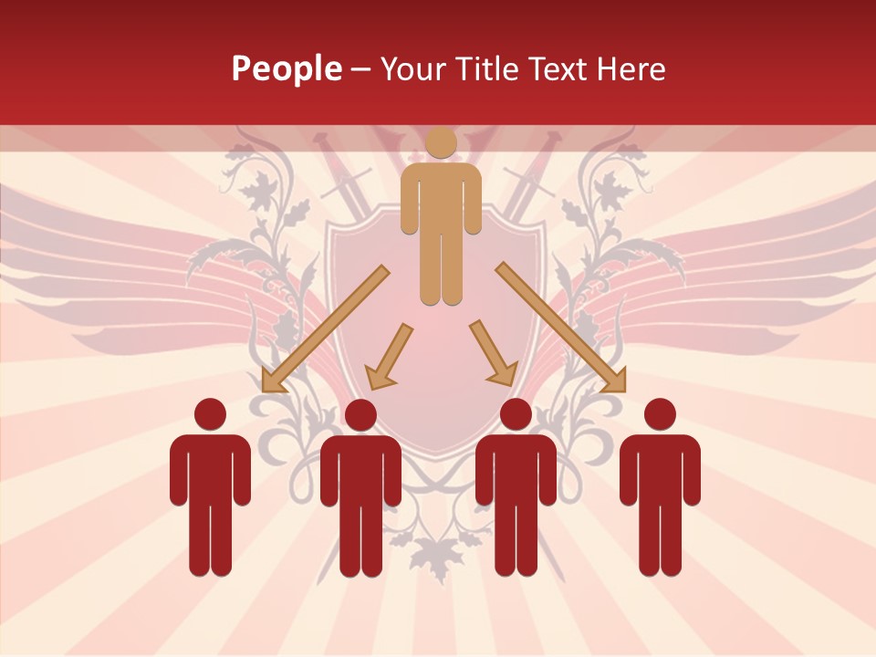 Wind Vectors Royal PowerPoint Template