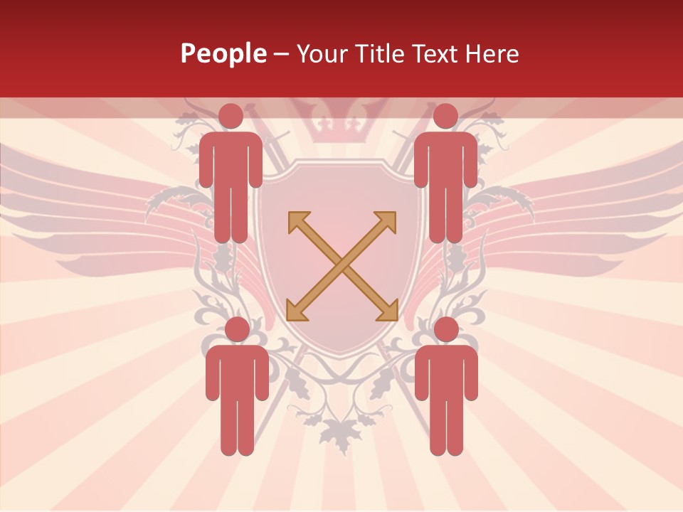 Wind Vectors Royal PowerPoint Template