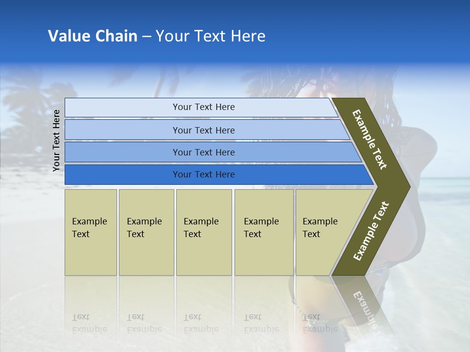 Breasts Tanned Woman PowerPoint Template