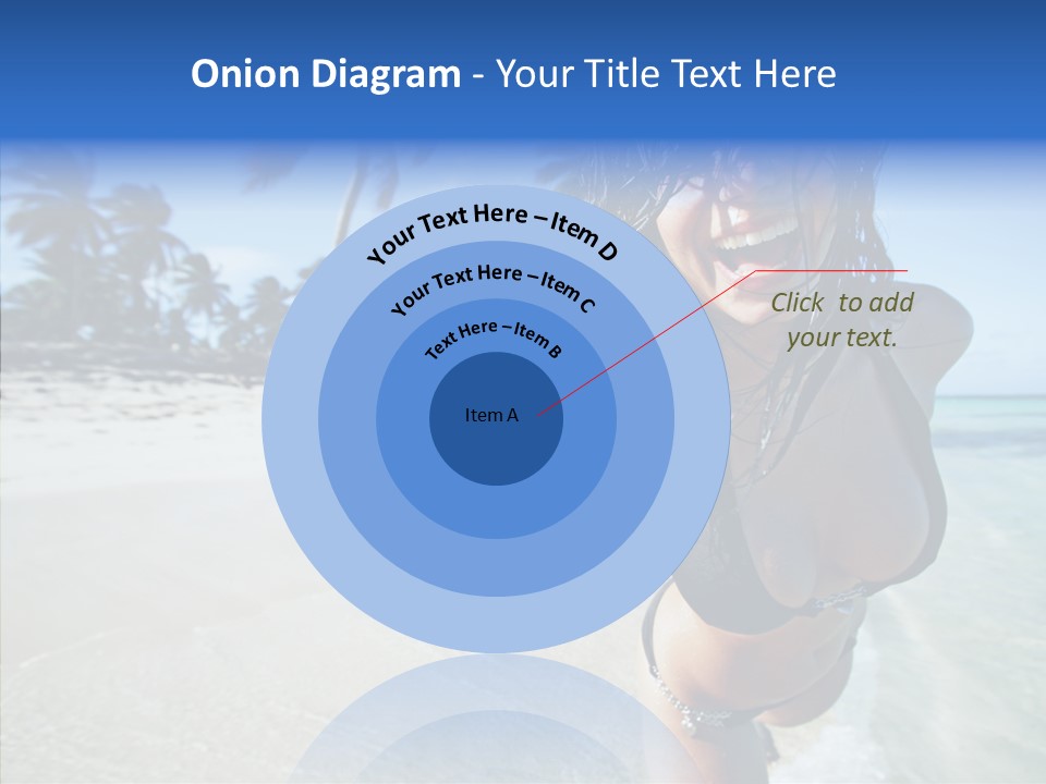 Breasts Tanned Woman PowerPoint Template