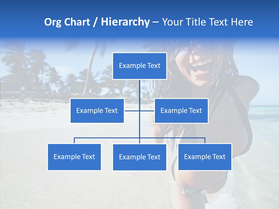 Breasts Tanned Woman PowerPoint Template