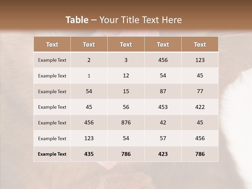 Gass Fauna Kitten PowerPoint Template