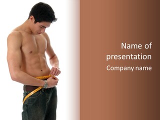 Exercise Male Fitness PowerPoint Template