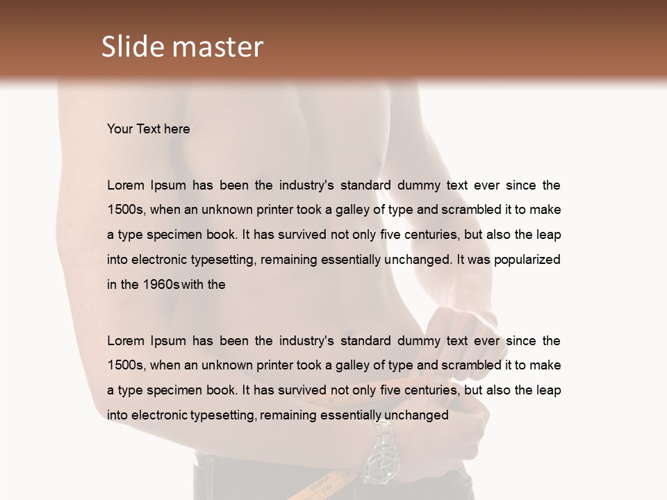 Exercise Male Fitness PowerPoint Template