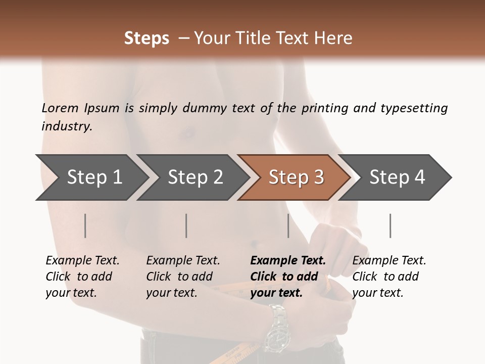 Exercise Male Fitness PowerPoint Template