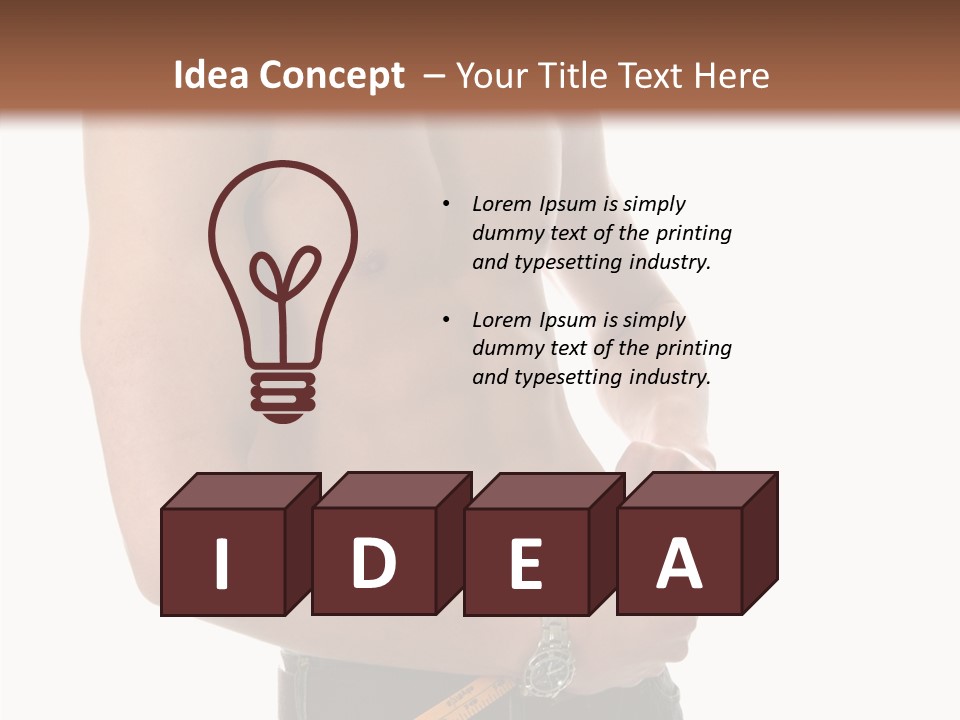 Exercise Male Fitness PowerPoint Template