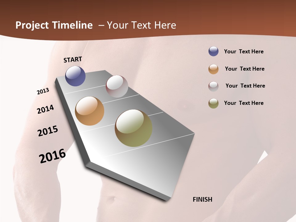 Train Tape Yellow PowerPoint Template