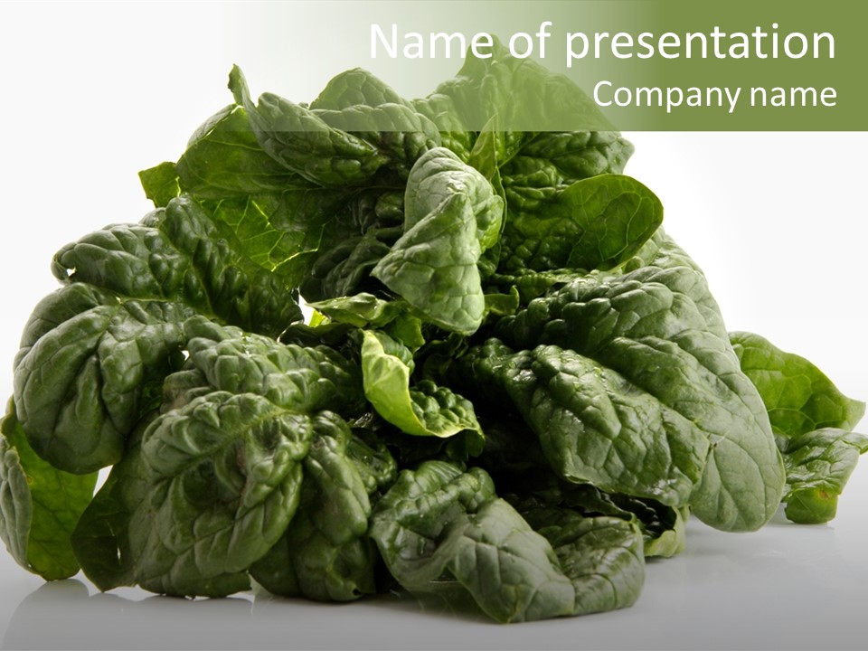Produce Leafy Raw PowerPoint Template