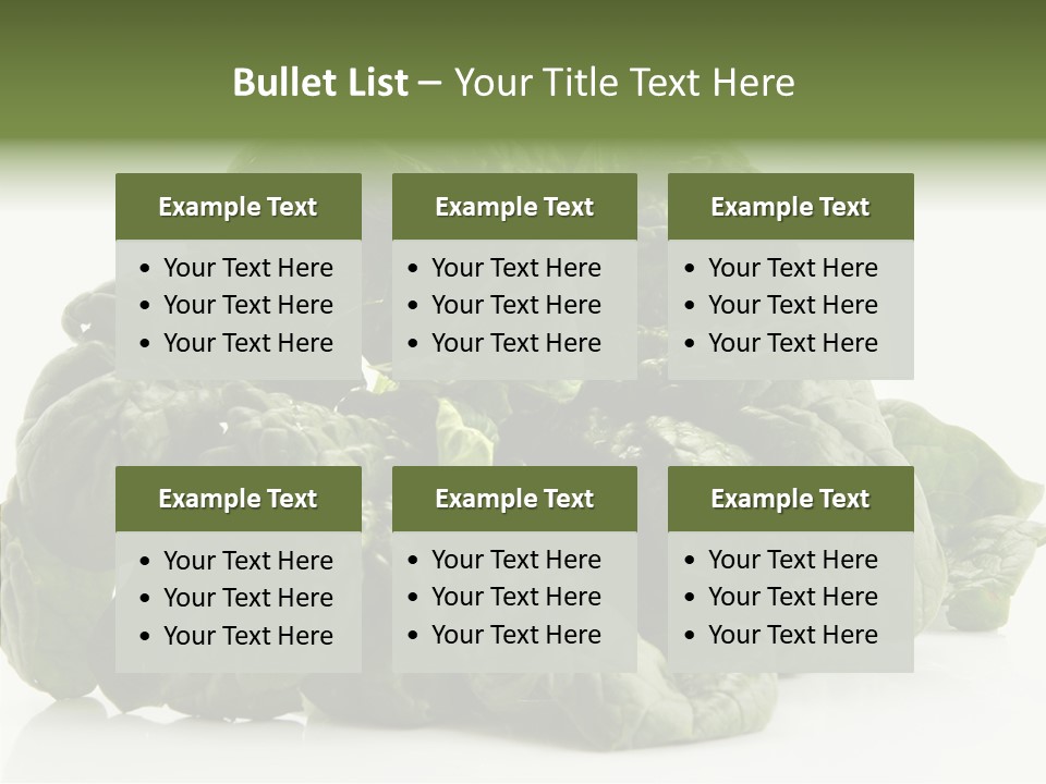 Produce Leafy Raw PowerPoint Template