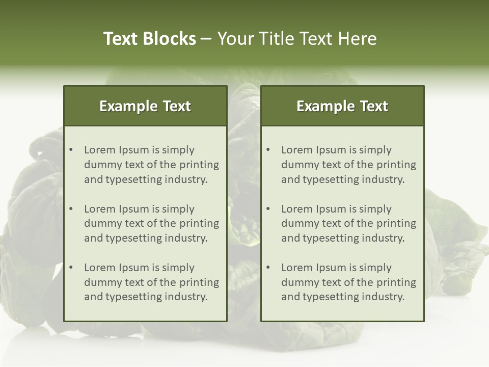 Produce Leafy Raw PowerPoint Template