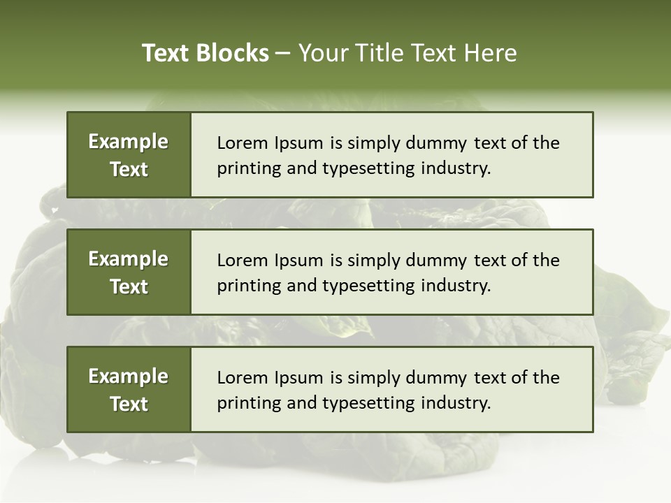 Produce Leafy Raw PowerPoint Template