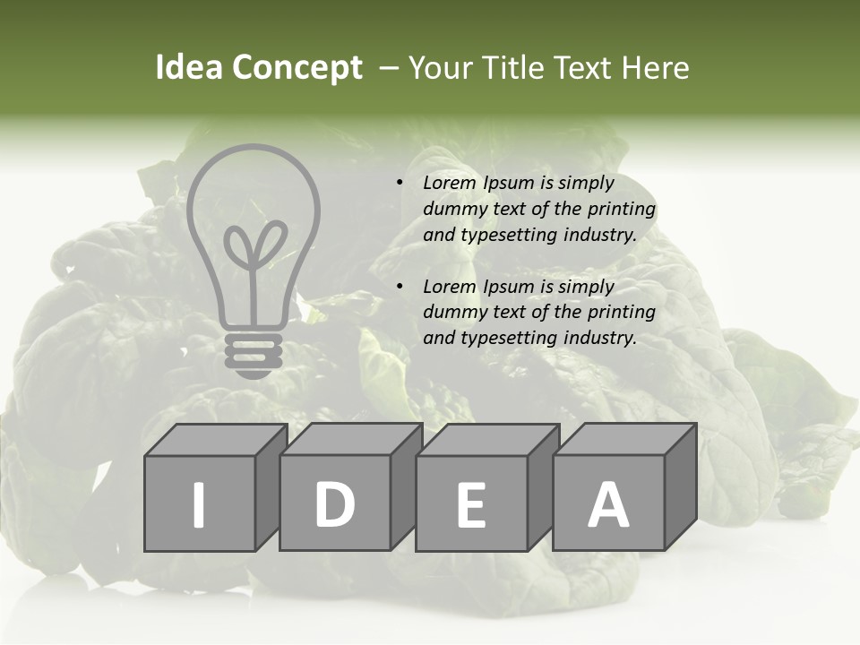 Produce Leafy Raw PowerPoint Template