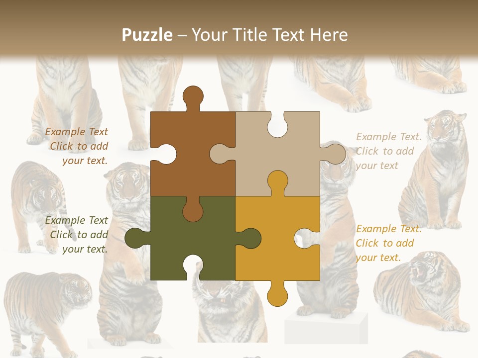 Feline Majestic Tiger PowerPoint Template