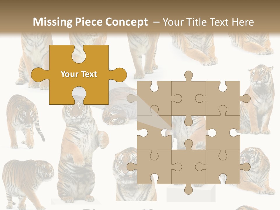 Feline Majestic Tiger PowerPoint Template