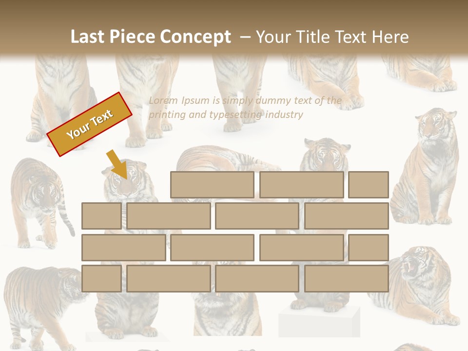 Feline Majestic Tiger PowerPoint Template