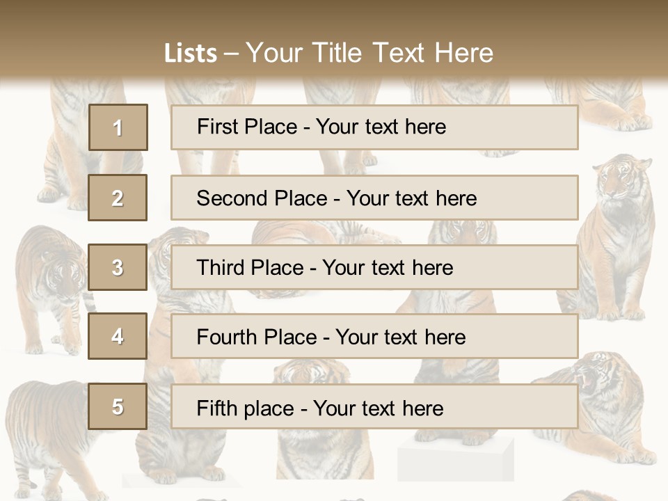 Feline Majestic Tiger PowerPoint Template