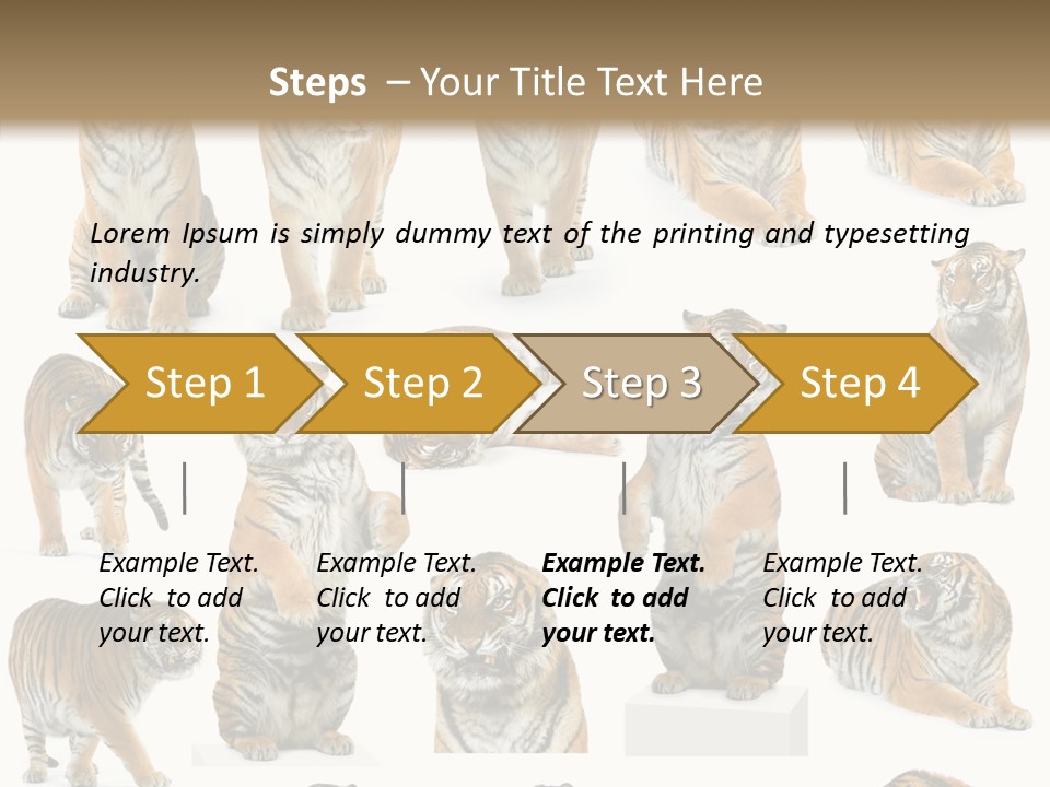 Feline Majestic Tiger PowerPoint Template